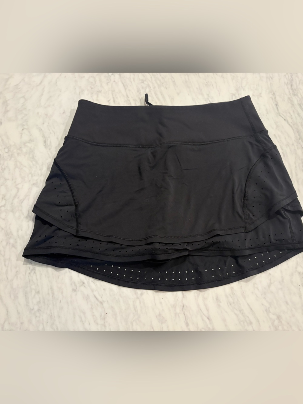 Athleta Black Athletic Mini Tennis Skort with Built in Shorts Black Size Small